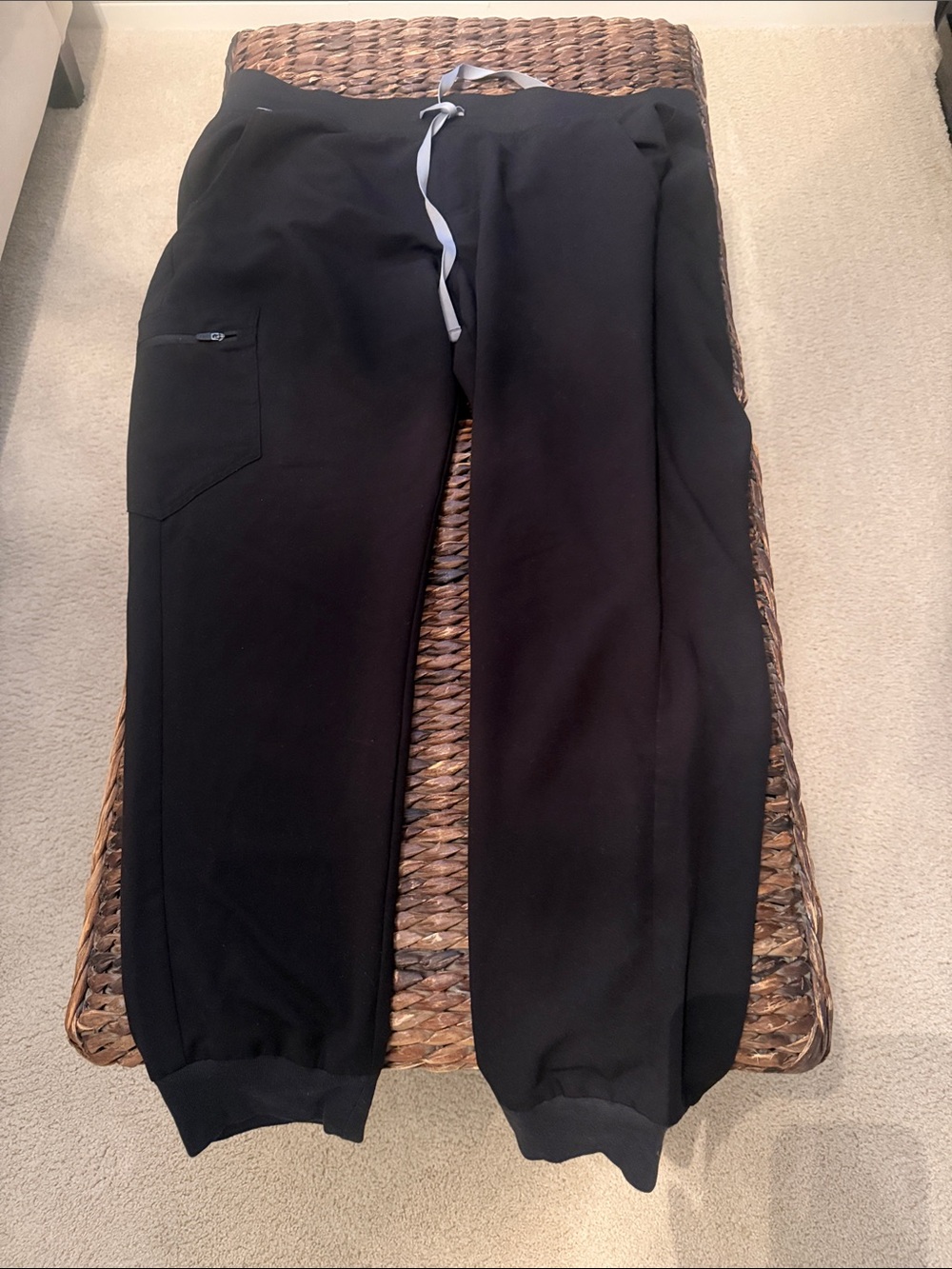 Figs Black Drawstring scrub Pants